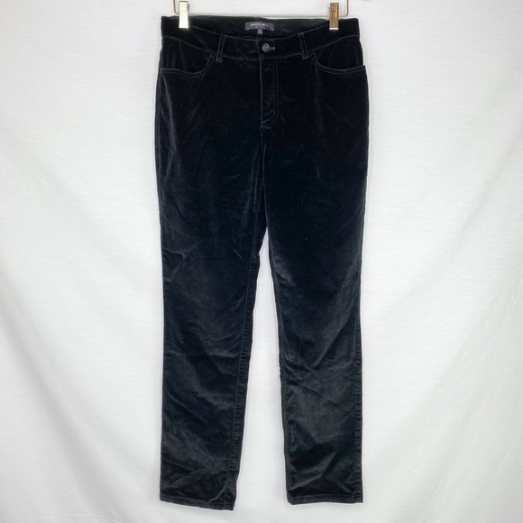 Lafayette 148 New York Pants - Lafayette 148 Petite Velvet Black Jeans